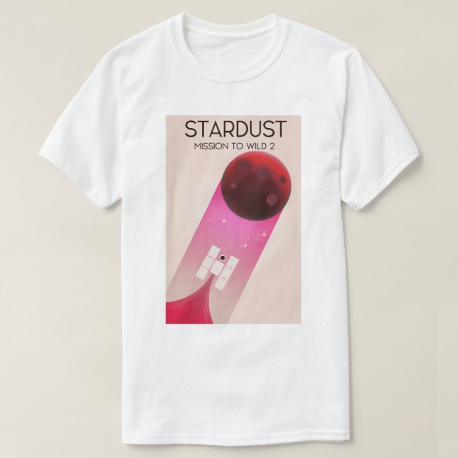 T-shirt Mission Stardust vers la comète Wild 2 (Design devant)