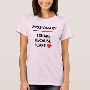 T-shirt Missionnaire Share Care™ LDS Femmes, couleurs, sty