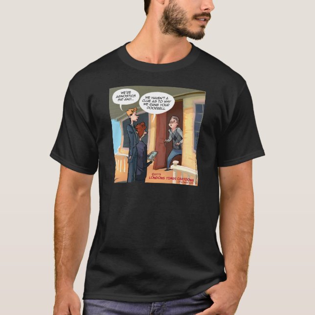 T-shirt Missionnaires agnostiques drôles (Devant)