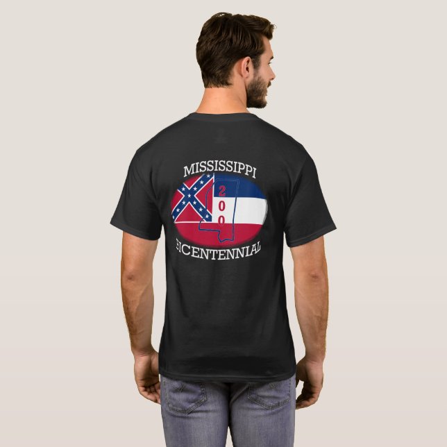 T-SHIRT MISSISSIPPI BICENTENNIAL (Dos entier)