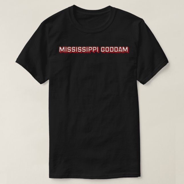T-shirt Mississippi Goddam Nina Simone (Design devant)