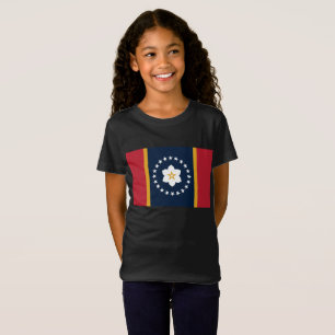 T-Shirt Mississippi : Le drapeau de l'État américain de Ma