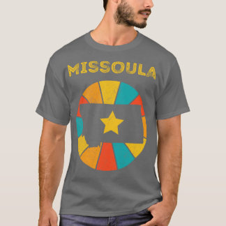 T-shirt Missoula Montana Vintage Souvenir déshabillé 1