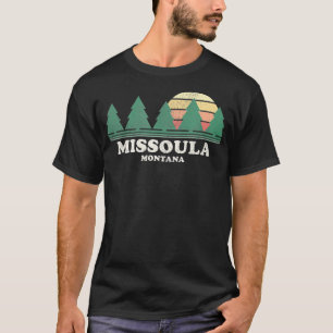 T-shirt Missoula MT Vintage Throwback Retro les années 70 