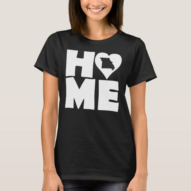 T-Shirt Missouri Home Heart State Tees (Devant)