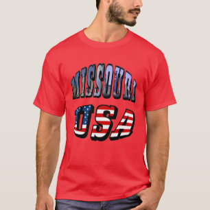 T-shirt Missouri Picture et USA Text Shirt