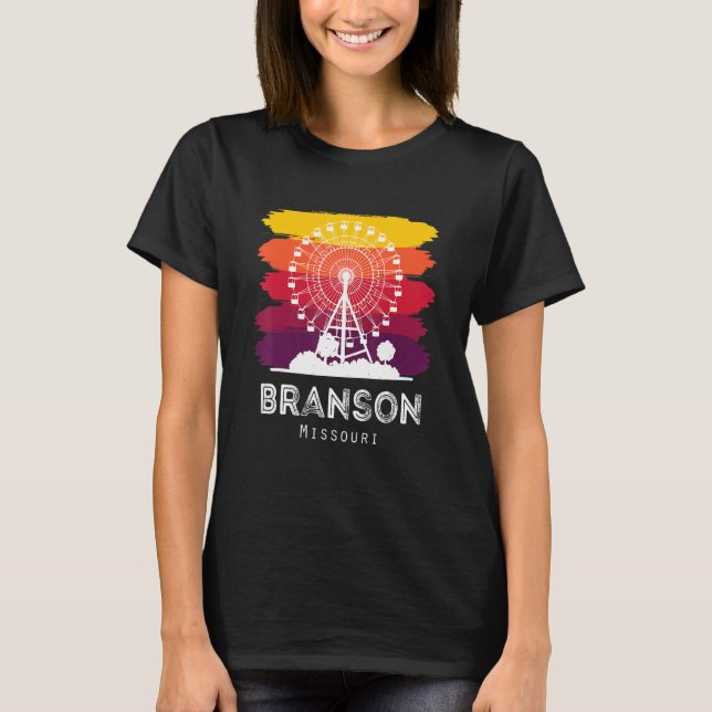 T-shirt Missouri Souvenir Branson Randonnée pédestre Campi (Devant)