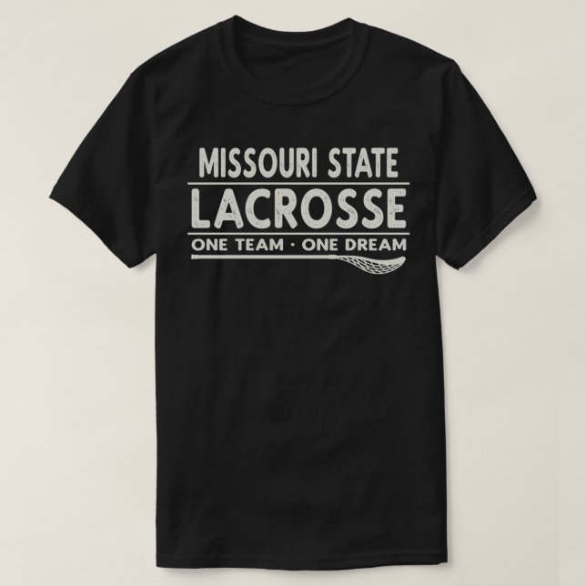 T-shirt Missouri State Lacrosse One Team One Dream (Design devant)