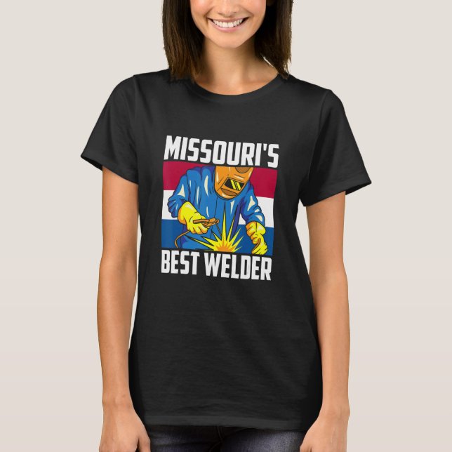 T-shirt Missouri's Best Welder Ironworker Ironsmith Missou (Devant)