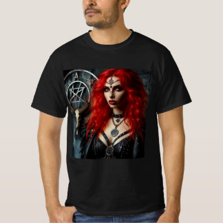 T-shirt Misterio Místico: La Dama del Pentáculo