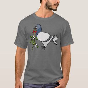 T-shirt Mistletoe de Noël Fred le Pigeon
