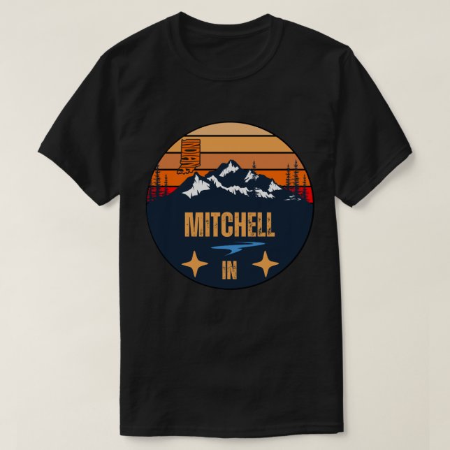 T-shirt Mitchell, Indiana (Design devant)