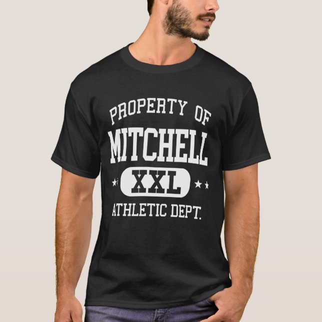 T-shirt Mitchell Retro Athletic Property Dept (Devant)
