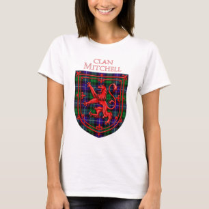 T-shirt Mitchell Tartan Scottish Plaid Lion Rampant
