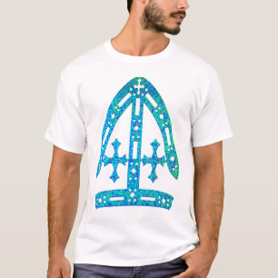T-shirt Miter en bleu et vert