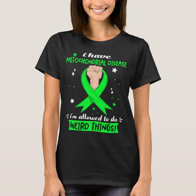 T-shirt Mitochondrial disease Awareness Month Ribbon Venin (Devant)