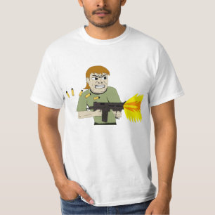 T-shirt mitrailleuse