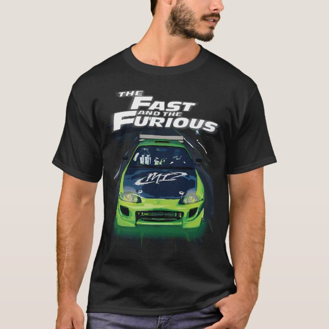T-shirt Mitsubishi eclipse 2G GSx DSM kawasaki vert - Dan (Devant)