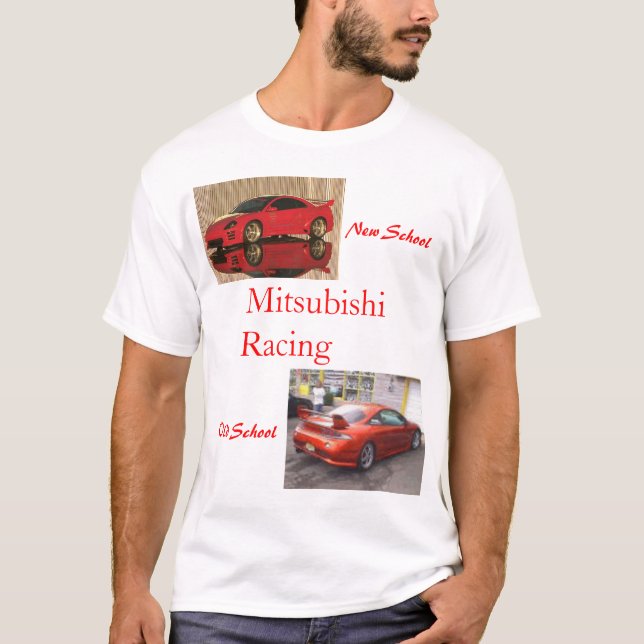 T-shirt Mitsubishi éclipsent emballer la pièce en t (Devant)