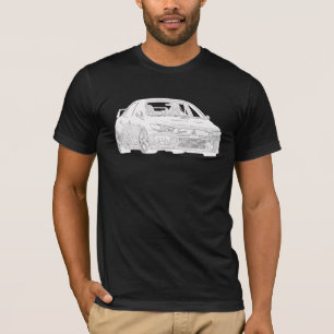 T-shirt Mitsubishi Evo - X - conception blanche électriqu