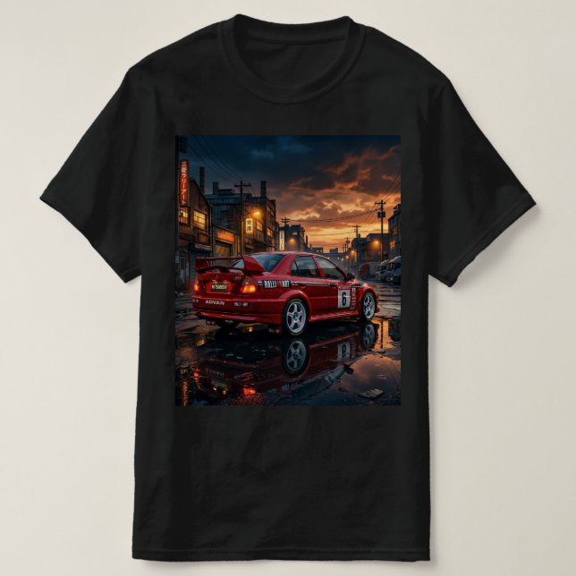 T-shirt Mitsubishi Lancer Evolution VI (Design devant)