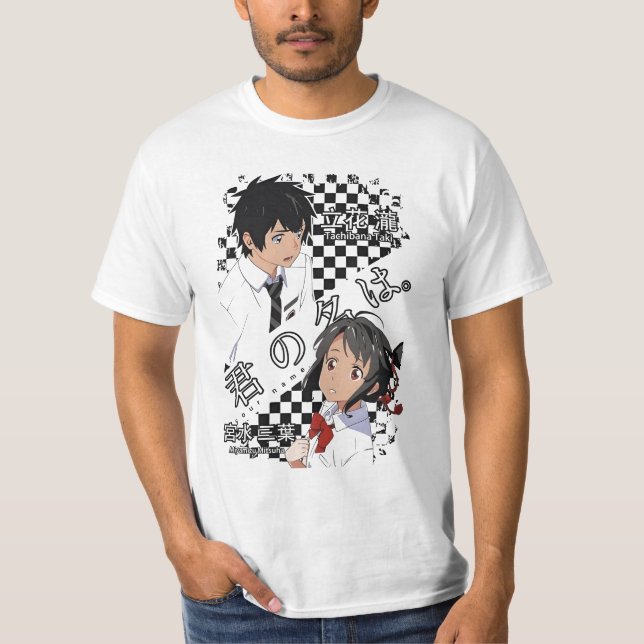 T-shirt Mitsuha Miyamizu face anime (Devant)