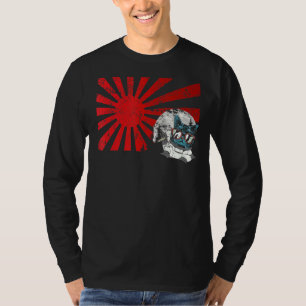 T-shirt Mitsune Japonais Chat Masque Art Sunset Anim