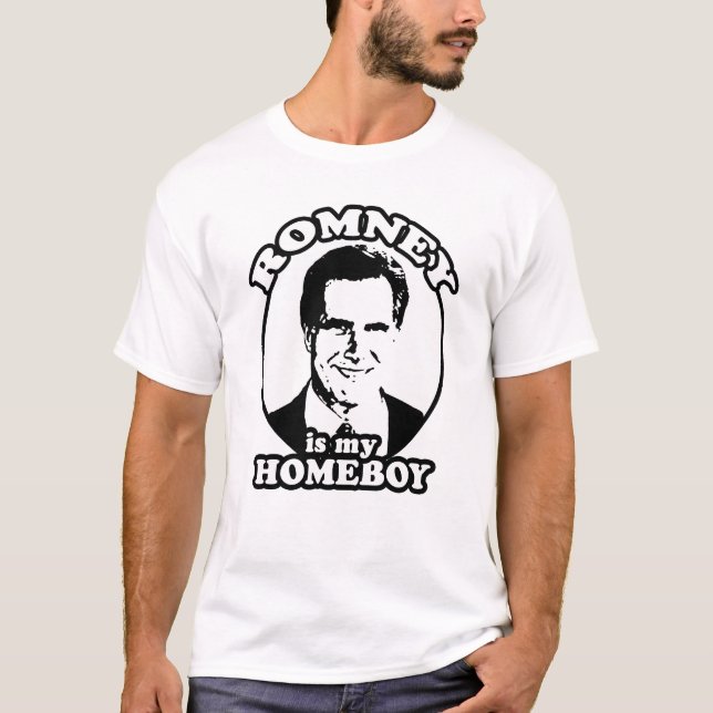 T-SHIRT MITT ROMNEY EST MON HOMEBOY (Devant)