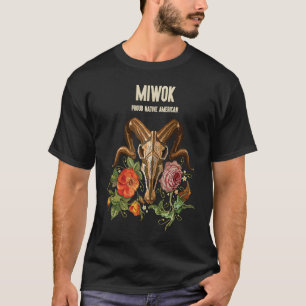 T-shirt Miwok American Indian Tribe Indigenous BOHO Ram Sk
