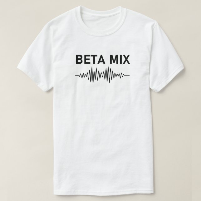 T-shirt Mix Bêta - Forme audio (Design devant)