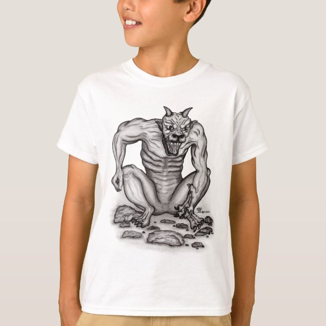 T-shirt Mix-créature - Troll, Golem et Diable (Devant)