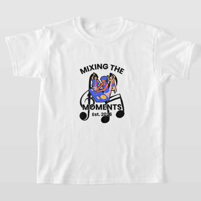 T-Shirt Mix Musical DJ Rétro (Poser)