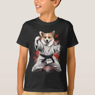 T-shirt Mixed martial art Cardigan Welsh Corgi Dog Karate 