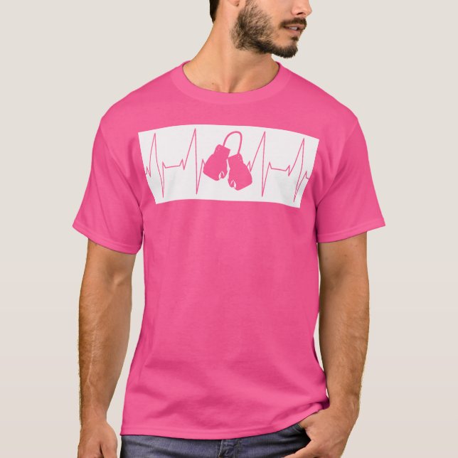 T-shirt Mixed martial art de boxe Heartbeat (Devant)