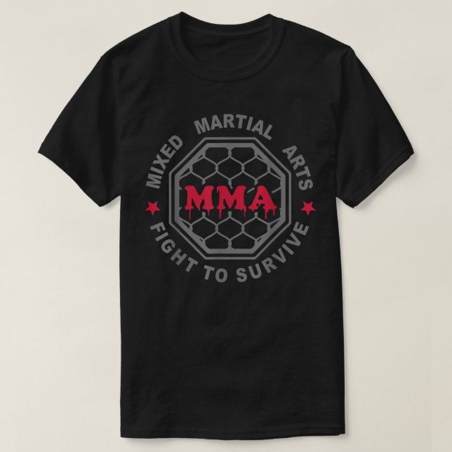 T-SHIRT MIXED MARTIAL ART MIXED MARTIAL ARTS CAGE T SHIRT  (Design devant)