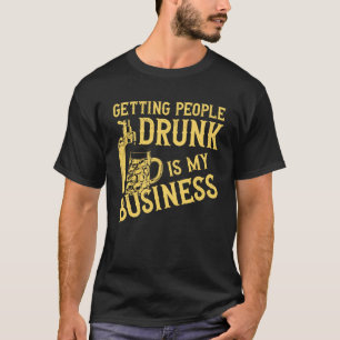 T-shirt Mixologiste De Barman Faire Dire Les Gens, C'Est M