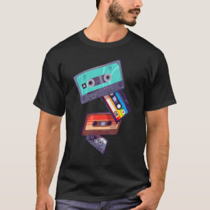 T-shirt Mixtape Cassette Vintage 80s 90s Style Vibes rétro