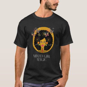 T-shirt Mixte Girl Magic Biracial Women Empowerment 1