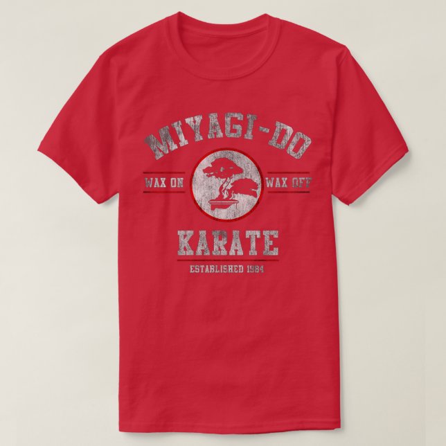 T-shirt Miyagi Do Karate Kid Wax On Wax Off 5 (Design devant)