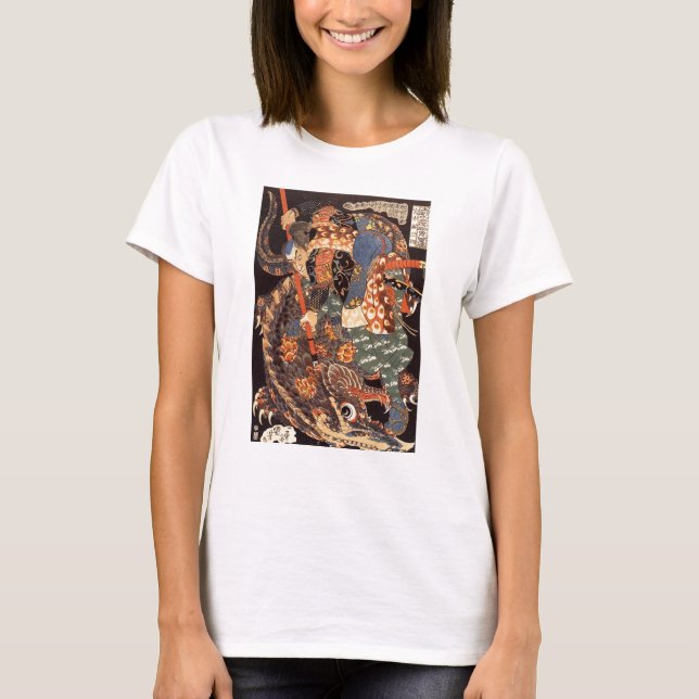 T-shirt Miyamoto Musashi peignant C. 1800's (Devant)