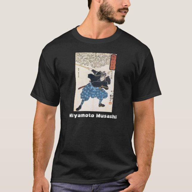 T-shirt Miyamoto Musashi peignant C. 1800's (Devant)