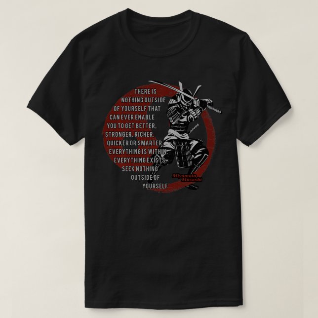 T-shirt Miyamoto Musashi Samurai, Ronin  (Design devant)