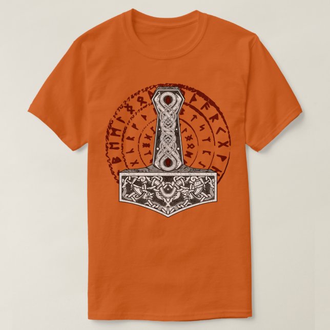 T-shirt Mjlnir Odin Valhalla 1 (Design devant)