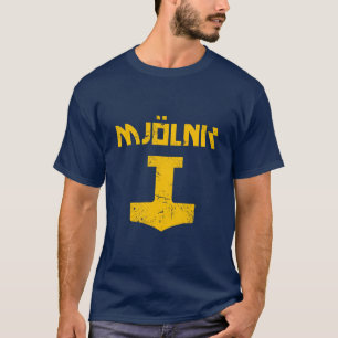 T-shirt mjolnir_golden_destroyed