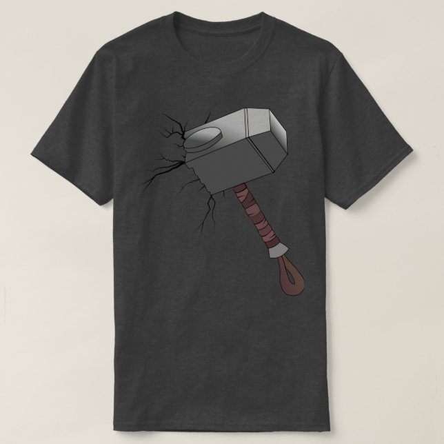 T-shirt Mjolnir Thors Old Hammer (Design devant)