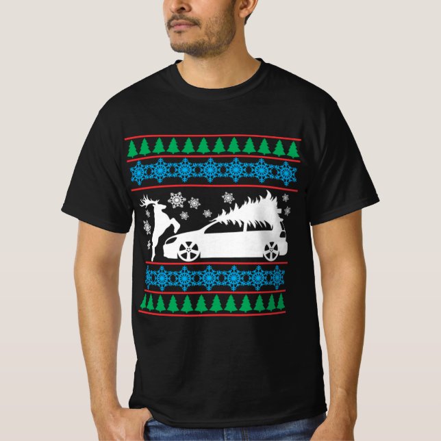 T-shirt Mk6 gti laide pull de noël (Devant)