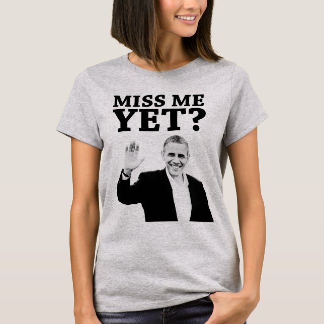 T-shirt Mlle Me Yet ? Adieu d'Obama (Devant)