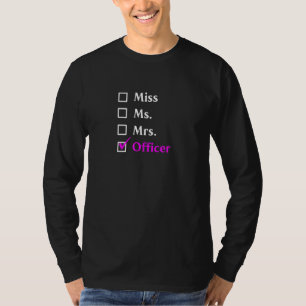T-shirt Mlle Mme Mme Agent