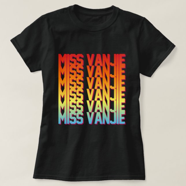 T-shirt Mlle Vanjie ! (Design devant)