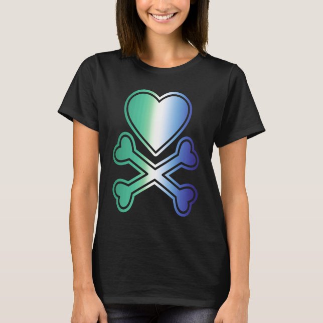 T-shirt MLM Gay Men Loving Men LGBTQ Valentine's Day LGBT (Devant)